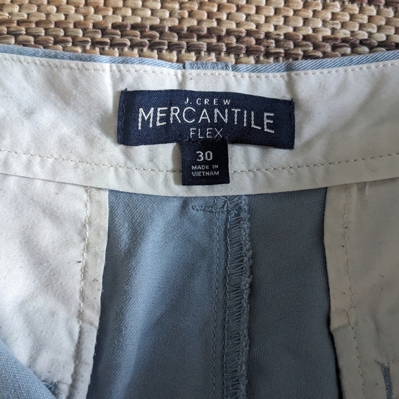 J. Crew men's Mercantile Flex blue shorts - Picture 3 of 3